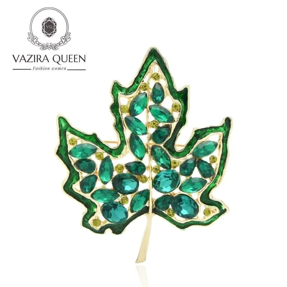 VQ Leaf Brooch